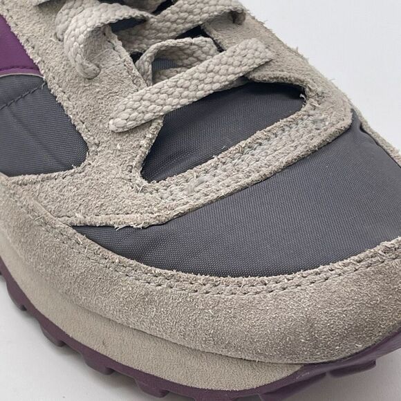 SAUCONY Jazz Original Women’s Sneakers Gray Purple Suede Size 8 Tennis Shoes - Picture 14 of 15